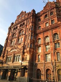 Low angle view of historical building against sky