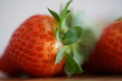 Close-up of chopped fruit on table