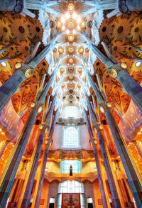 Low angle view of ceiling of building