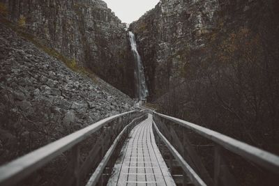 Boardwalk leading to waterfall