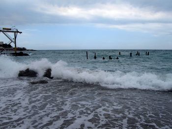Scenic view of sea against sky