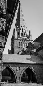 Low angle view of historical building against sky