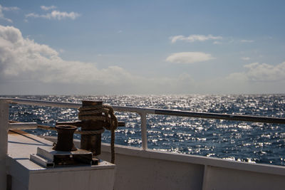 Sea and cityscape against sky