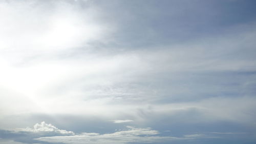 Low angle view of clouds in sky