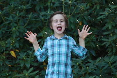 Portrait of smiling boy