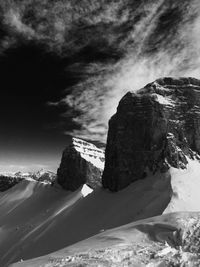 Scenic view of mountain against sky