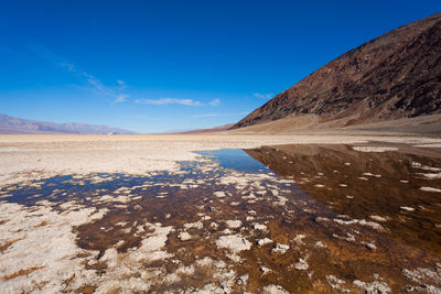 Scenic view of desert against sky