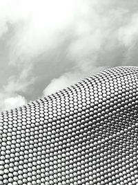 Low angle view of modern building against sky