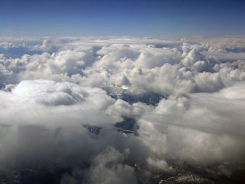 Aerial view of landscape against sky