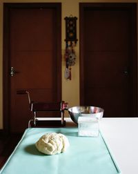 Close-up of food on table