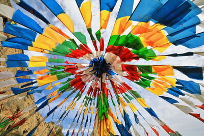 1010 prayer flag tent-thirtythree heaven grottoes or puguang temple of mati si temple. zhangye-china