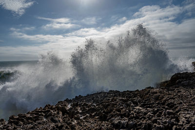 Scenic view of sea against sky