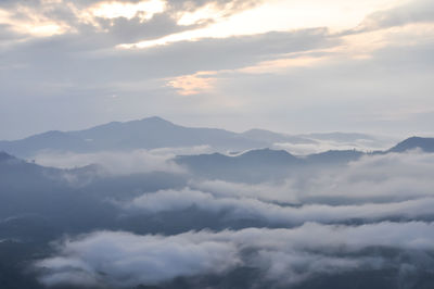 Low angle view of cloudscape against sky