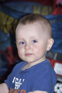 Portrait of cute boy smiling