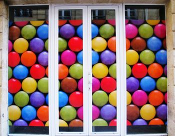 Full frame shot of colorful balls