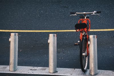 Bicycle on road