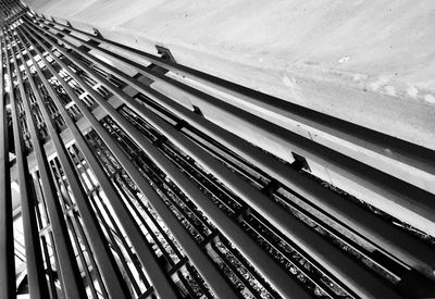 Full frame shot of metallic structure