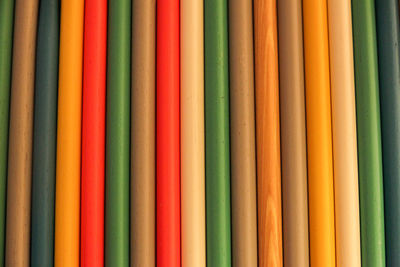 Full frame shot of multi colored pencils