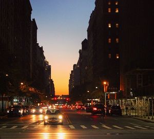 City street at night