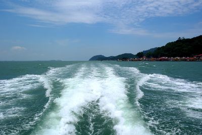 Scenic view of sea against sky