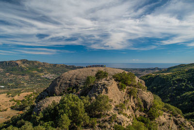 Pietra tonda, one of the largest rock formations in the aspromonte national park.