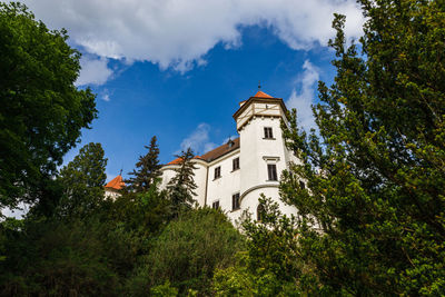 Low angle view of building against sky