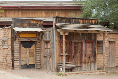 Exterior of old abandoned building