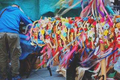 Close-up of multi colored decoration