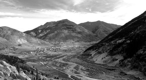 Scenic view of mountains