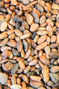 Full frame shot of roasted coffee beans