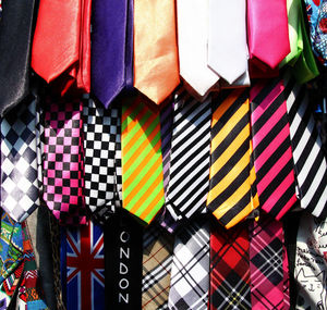 Full frame shot of necktie at market