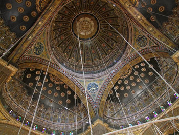 Low angle view of ceiling of building