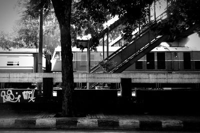 View of building with trees in background