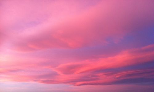 Scenic view of cloudy sky during sunset