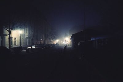 City street at night