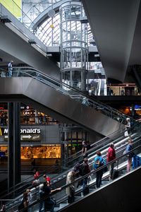 People walking on shopping mall