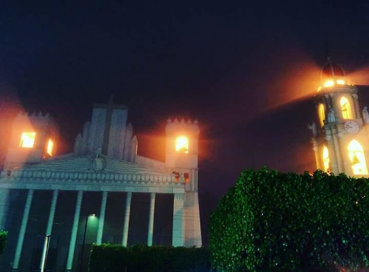 VIEW OF ILLUMINATED STREET LIGHT AT NIGHT