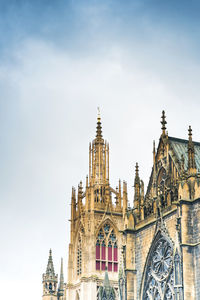 Low angle view of church against sky