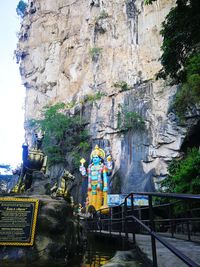 Low angle view of temple