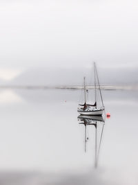 Boats in sea