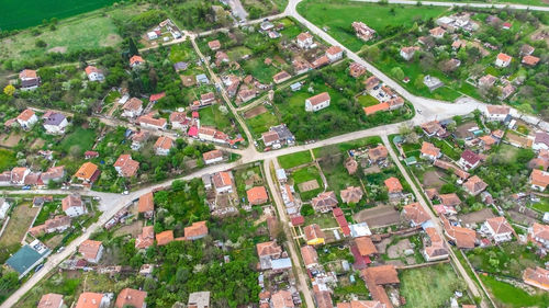 The village of ognyanovo from a bird's eye view 
