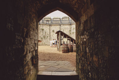 Entrance of old building