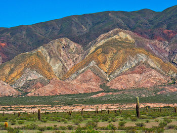 Scenic view of rocky mountains against sky