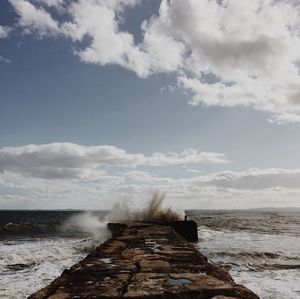 Scenic view of sea against sky