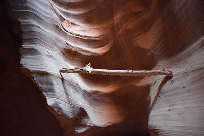 Midsection of a rock formation