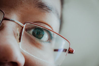 Close-up portrait of human eye