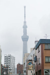 Buildings in city against sky