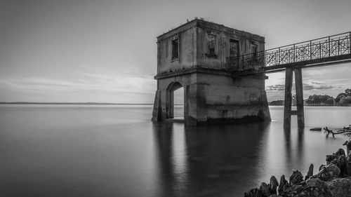 View of building by sea