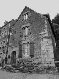 Exterior of house against clear sky