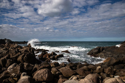 Scenic view of sea against sky